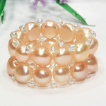Ring aus Süßwasserperlen, Perlenring, Perlen, 4153